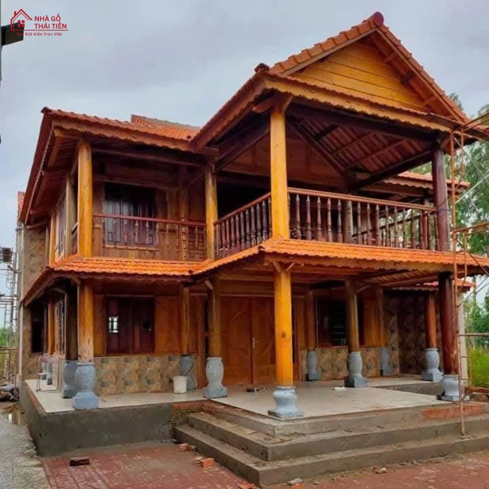 Mẫu nhà gỗ 2 tầng
